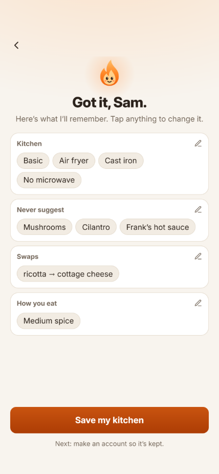What Rosie remembers: kitchen gear, foods to never suggest, swaps and spice level
